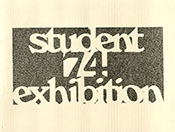 1974 Student Art Exhibition