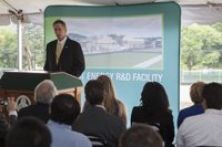Lt. Gov. Robert Duffy at Smart Energy Research and Development Facility groundbreaking.