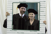 Photo frame shot at Commencement