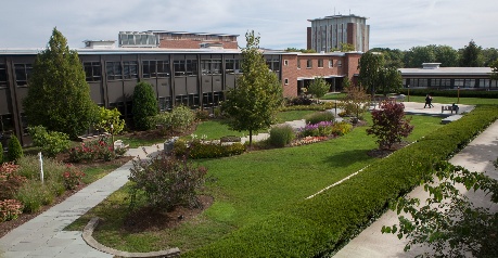 Memorial Courtyard at the Fine Arts Building.
