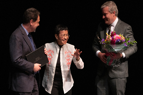 The inaugural recipient of the Nadia Rubaii Prize is Maria Ressa, a journalist who won the 2021 Nobel Peace Prize for her reporting on an authoritarian regime in the Philippines. In April, Ressa was keynote speaker at I-GMAP’s 2023 Frontiers of Prevention meeting, an international gathering at Binghamton of atrocity prevention scholars, practitioners and policymakers.
