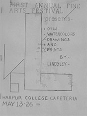 First Annual Fine Arts Festival: Joseph Lindsley, Oils, Watercolors, Drawings and Prints