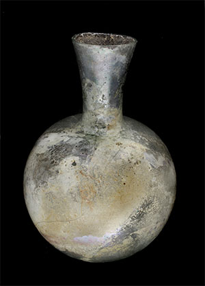 Roman, Bottle, 1-3 c. BCE, glass. Museum Purchase (1973.61)