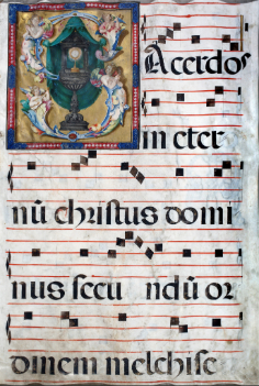 Antiphonary leaf,