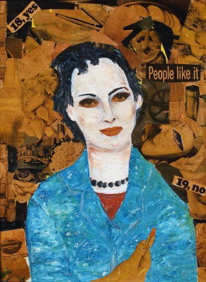 Image of Portrait of Isabelle Ann Weintraub Brown, collage by Milton Glasier