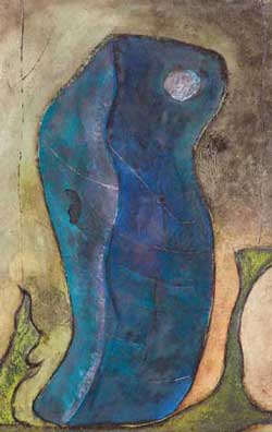 Theodoros Stamos, Monolith, 1947, oil on board. Gift of Mr. Benjamin Weiss (1970.3)