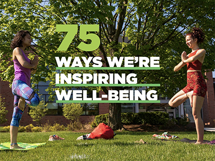 75 ways we're inspiring well-being