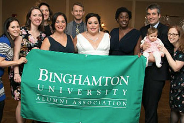 Binghamton University alumni at a reunion  photo