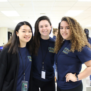 Fiona Liang, Kasey Hill, Caitlin Hall - founders of Girls Who Code club at Binghamton