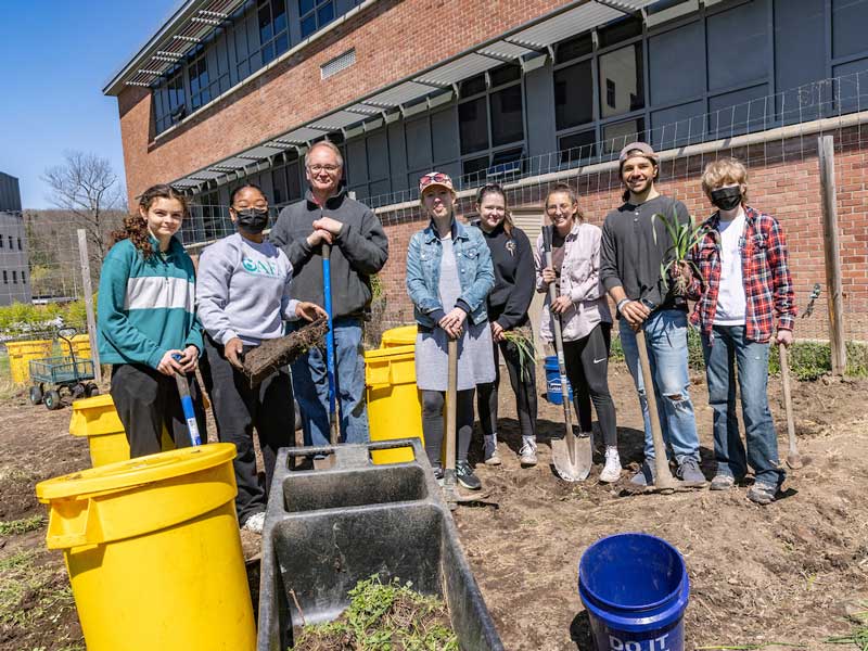 Binghamton University, in partnership with the Onondaga Nation, is creating its own Three Sisters Garden that will honor the Indigenous peoples who call this land their ancestral home. photo