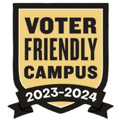 Binghamton University was named a Voter Friendly Campus, alongside 258 other campuses in 38 states and the District of Columbia by Fair Elections Center’s Campus Vote Project and NASPA. photo