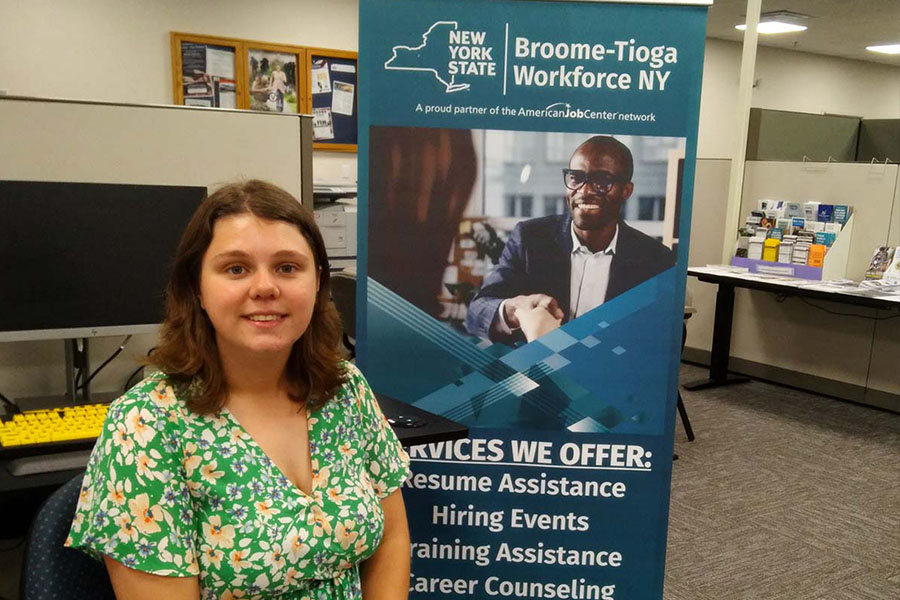 Student at their internship