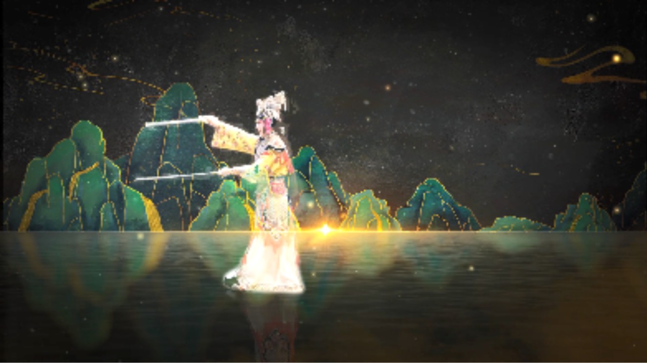 Figure 6: Interactive Performance of Virtual huashan by Siyuan Du