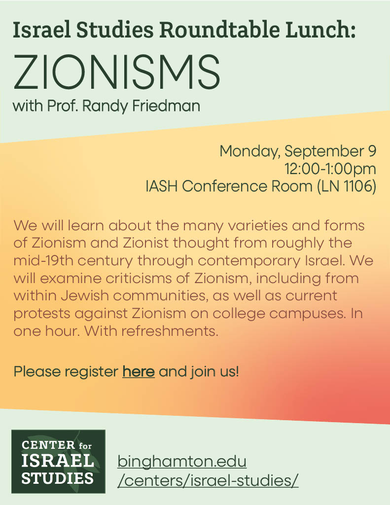Zionism Roundtable Lunch