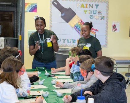Photo of hands-on activities at Tioga Hills elementary