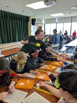 Photo of hands-on activities at Tioga Hills elementary