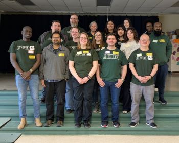 Group photo of the ChOP crew at Vestal Hills Elementary School