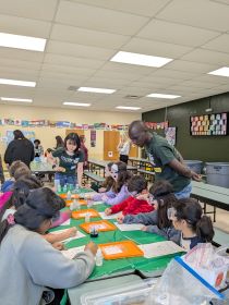 Photo of hands-on activities at Vestal Hills Elementary School