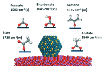 Scheme showing CO oxidation over nanoalloy catalysts