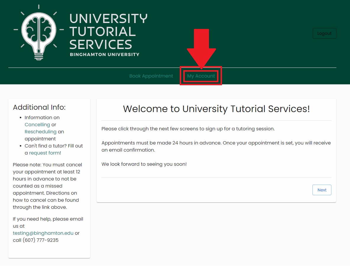 Signing Up For Tutoring University Tutoring Services Binghamton University