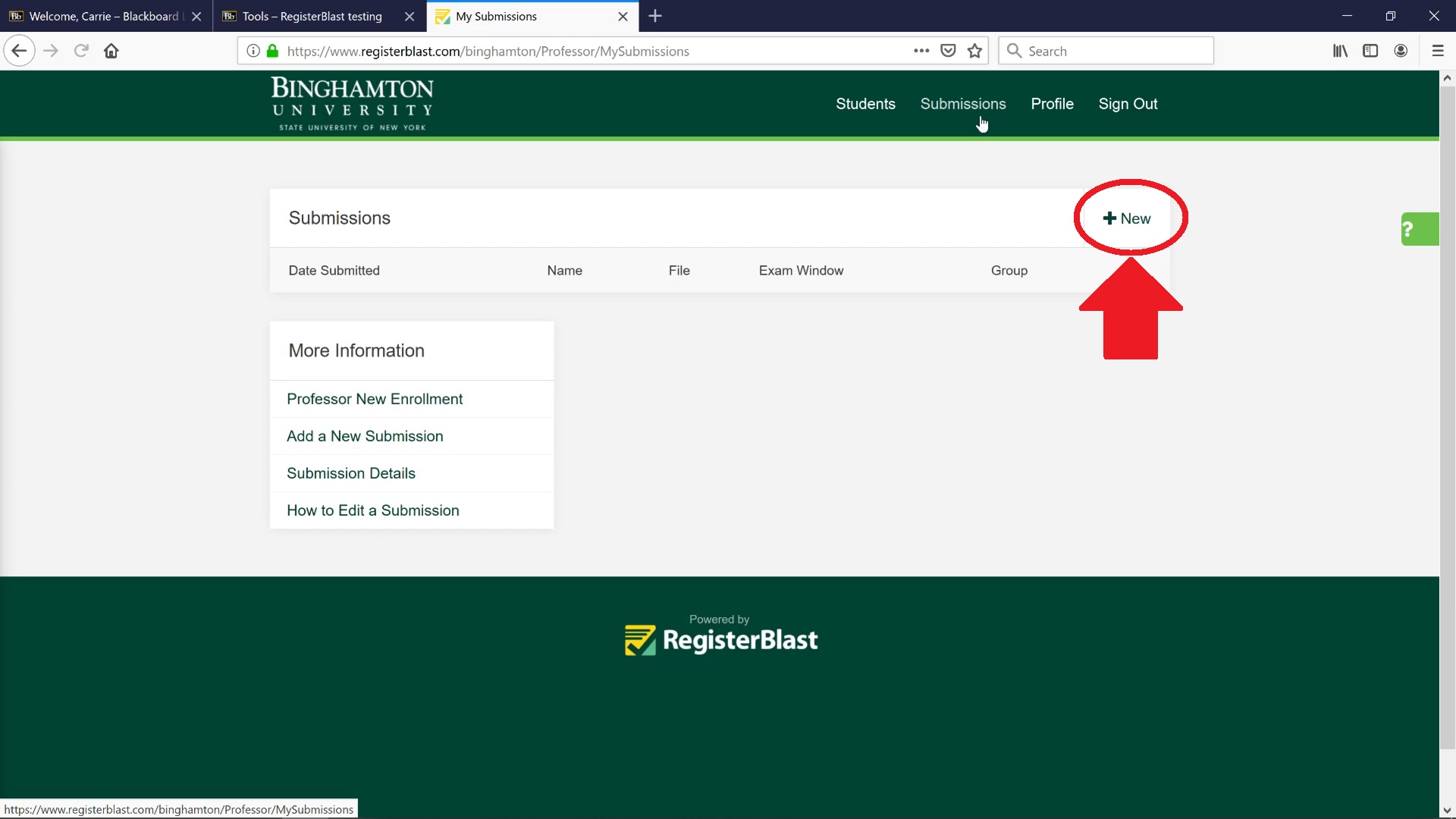 Schedule an Exam Binghamton Instructor University Testing Center