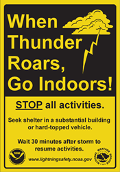 NOAA "When Thunder Roars" poster