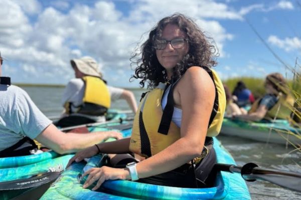 Students kayaking in Virginia