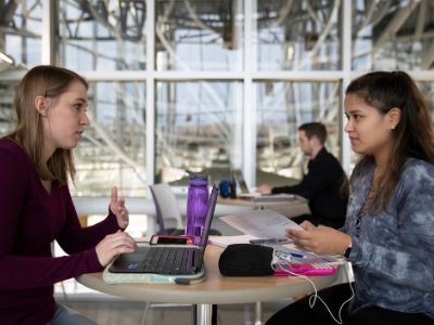 Students talking photo