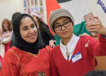Students having fun