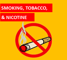 image of a cigarette with a no smoking sign photo