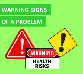 image with various warning signs photo