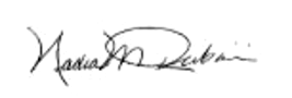Nadia Rubaii's signature