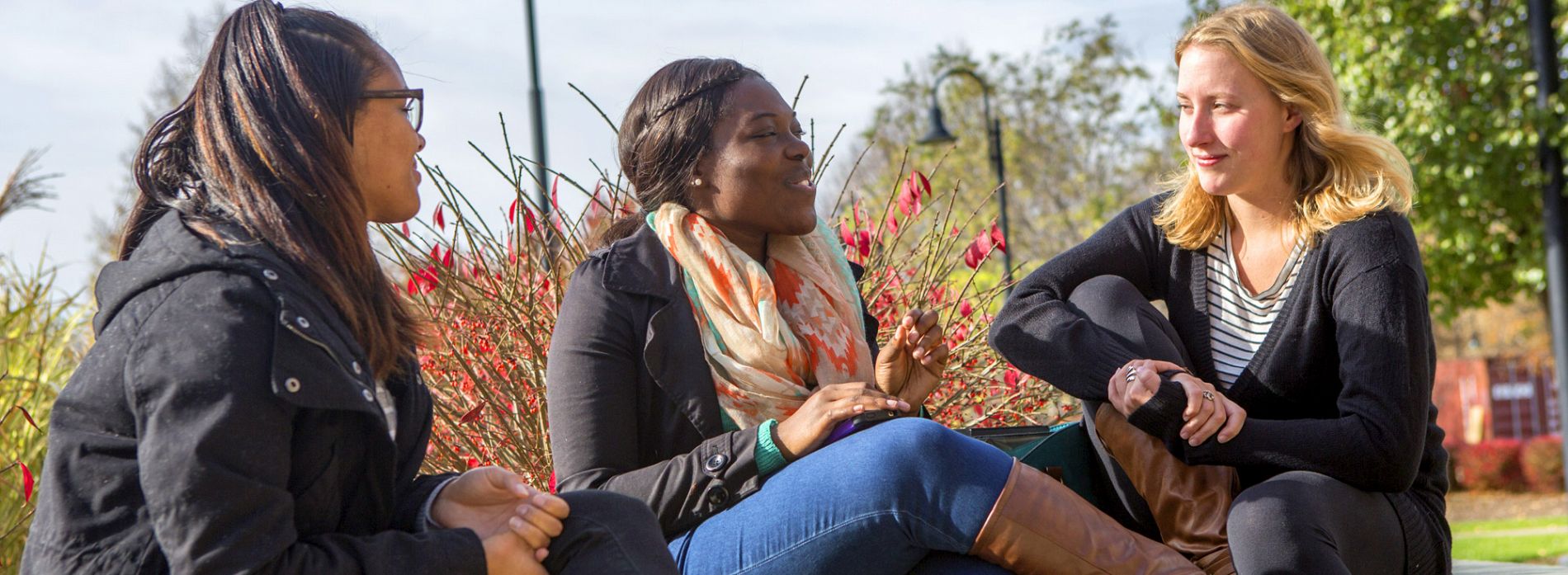 CCPA students in quad