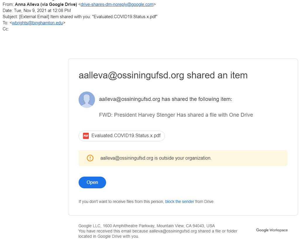 File Share Scam