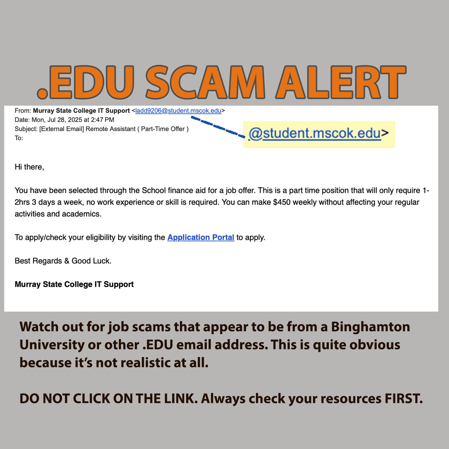 Phishing email scam to confirm your email address - avoid clicking on any links like this.