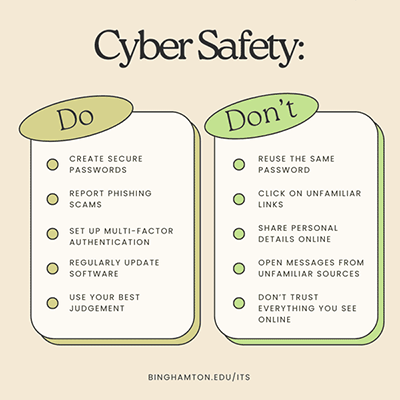 Cyber Do and Don'ts Cyber Do and Don'ts