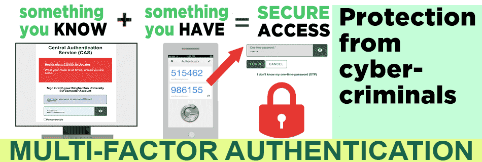 multi-factor authentication info page