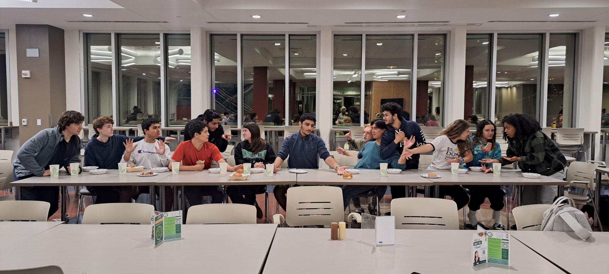 Life Imitates Art: Scholars enjoy a moment in the Scholars Cornerstone Seminar SCHL 127