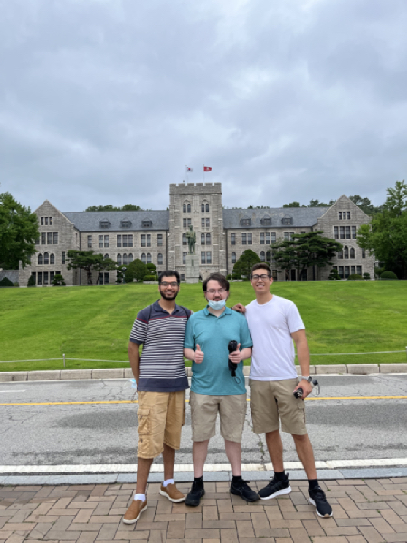 Josh Lee, Danyal Shah, and Kaiyu Tio (all class of 2023) studied in Korea