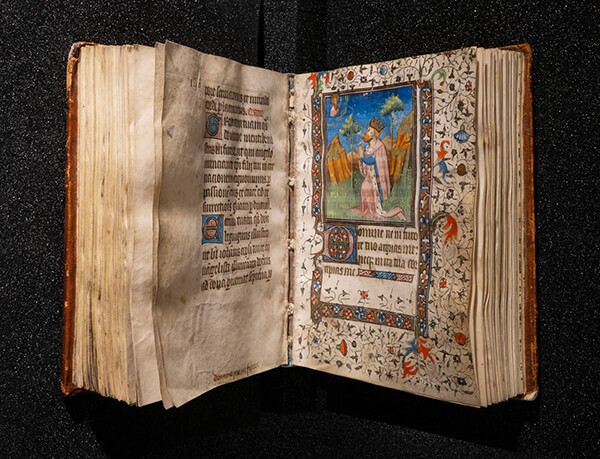 Image: A Book of Hours, dating to the 15th century, is a recent acquisition of Binghamton University Special Collections