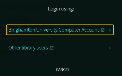 Login window for the Libraries catalog Find It!