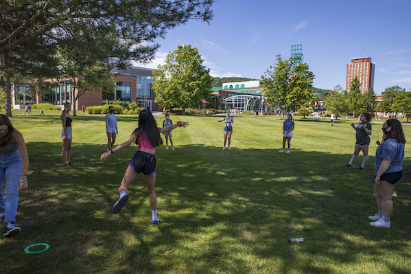 Students enjoying Green Friday