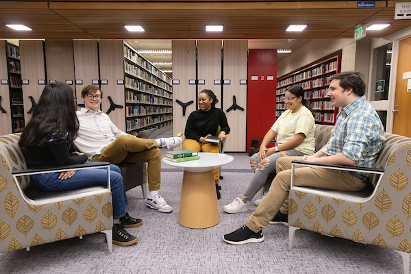 Students in Science Library