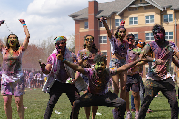 Members of the Hindu Student Council Pose for a Photo