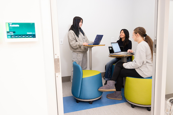 students in study room
