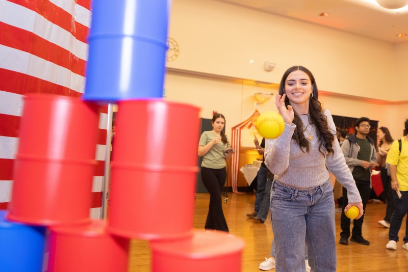 Student at Fleishman event