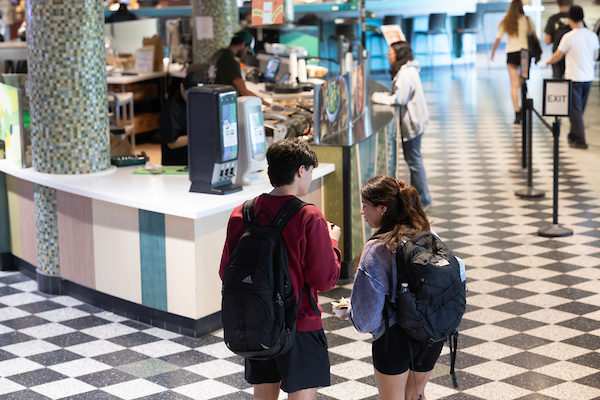 students in marketplace