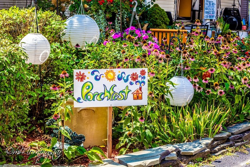 Porchfest sign