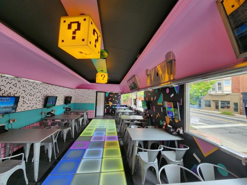 A picture of the interior of 8-Bit Bites