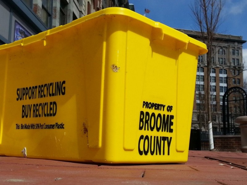 Broome County recycling bins